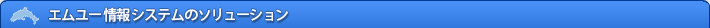 エムユー情報システムのソリューション